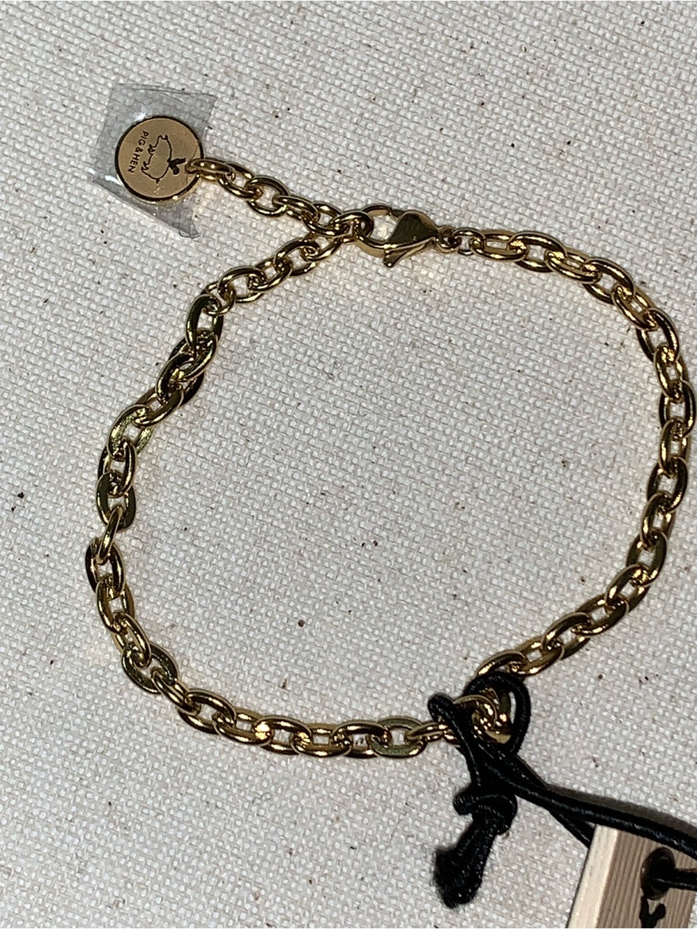 NEW Pig & Hen Pig & Hen Amelia Gold Chain Bracelet NWT